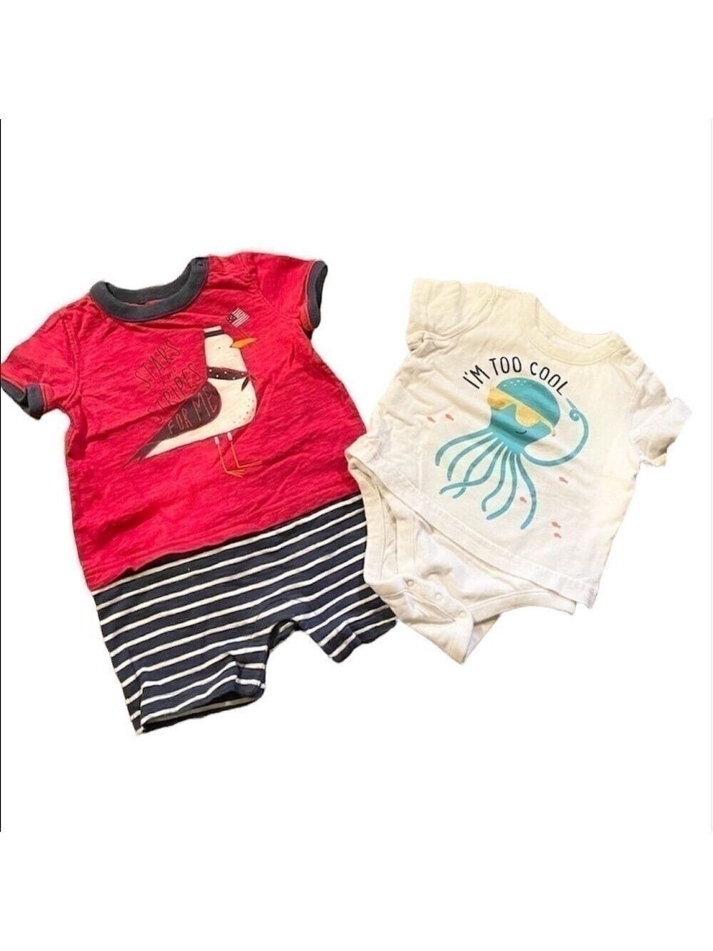 Gap Baby Gap BUNDLE of two onesies 6-12 month